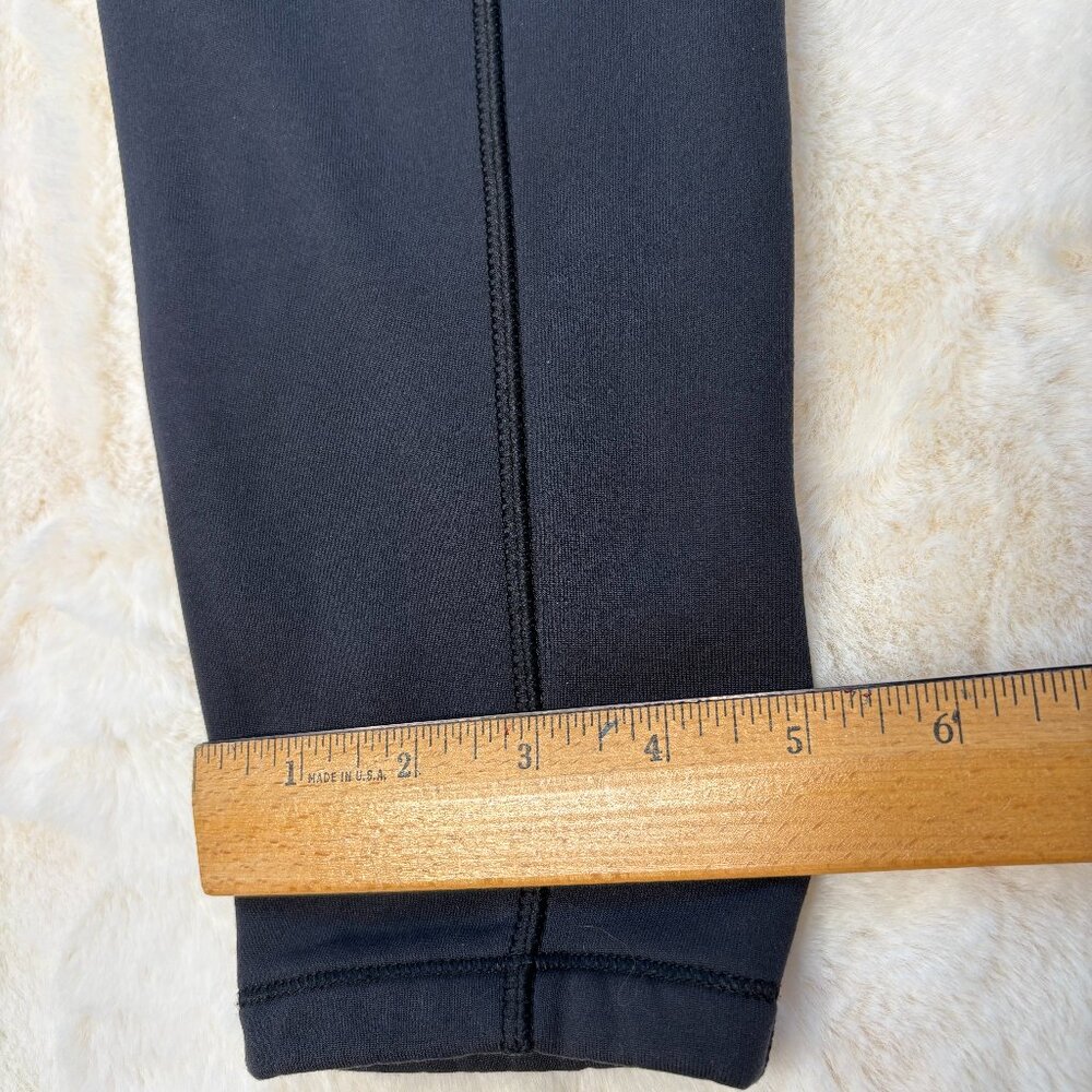 L.L. Bean Women's Black PrimaLoft Therma Stretch Fleece Pocket Tights/Leggings - Picture 13 of 15